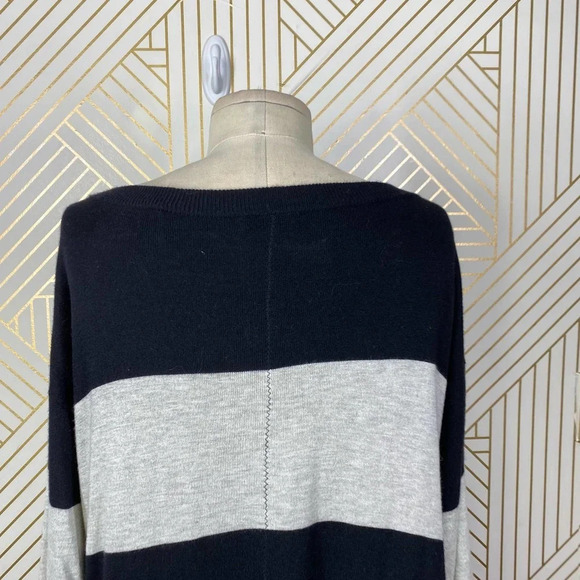 ATM Anthony Thomas Melillo Rugby Stripe Sweater Dress in‎ Black & Gray Size US S - Picture 9 of 12